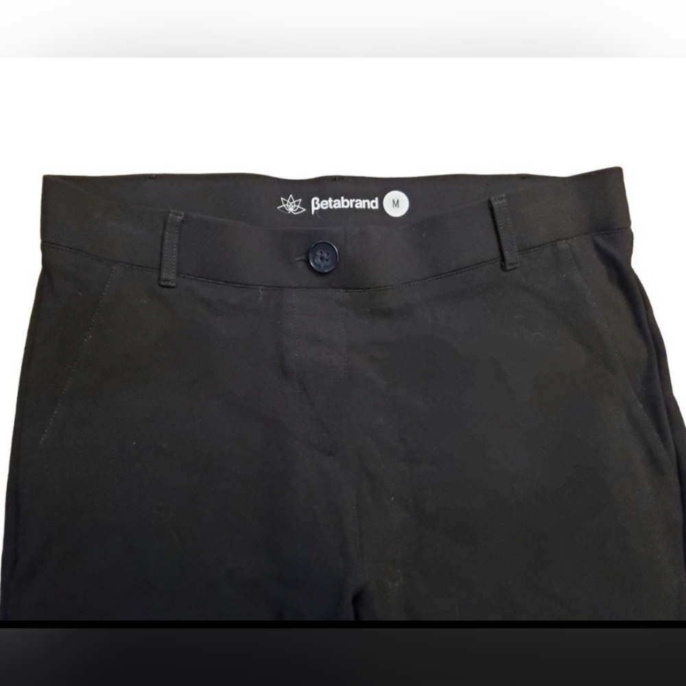 Betabrand Size M Black Yoga Workpants